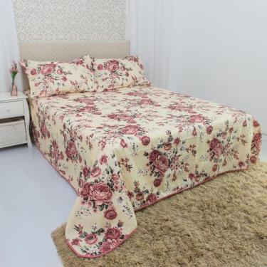 Imagem de Cobre Leito Casal Terra Decor Martina Piquet Favo 2.4m, Buque Rose