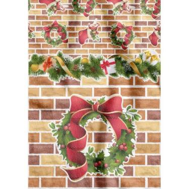 Imagem de Decoração de Natal TNT 1,40 40G Tijolo Natalino RL-25MTS - Supper
