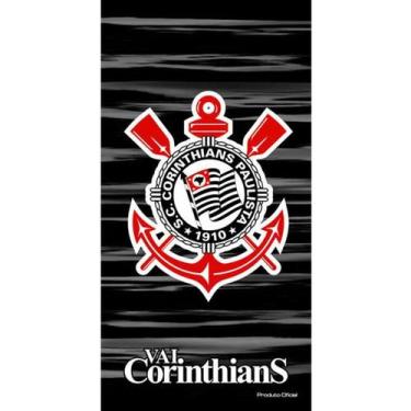 Imagem de Toalha de Banho Corinthians Algodão Oficial - Buettner, Único, Preto