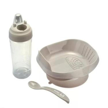 Imagem de Kit De Alimentação Kuka - Ideal Para Bebês Prato c Ventosa/Copo Anti V