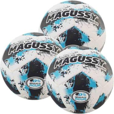 Imagem de Kit C/ 3 Bolas Magussy Twister Handebol H3L, Único, Branco