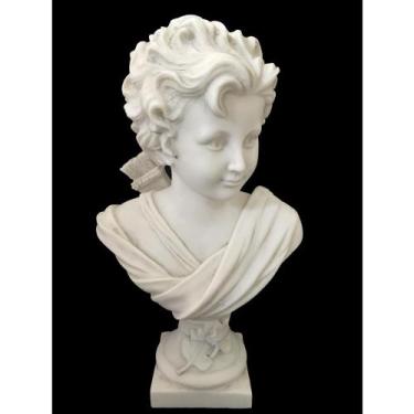 Imagem de Busto Decorativo Poliresina Branco Robin Hood Formosa - LUXdécor casa 
