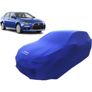 Imagem de Capa De Tecido Carro Mitsubishi Lancer Sportback Hatch - Mz, Azul
