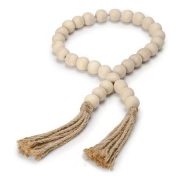 Imagem de Colar de Mesa Decorativo em Madeira Decoração Aparador Sala - Mart