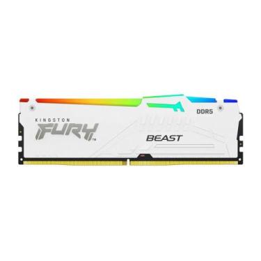 Imagem de Memória RAM Kingston Fury Beast, RGB, 32GB, 6000MHz, DDR5, CL36, Branc