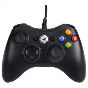 Imagem de Controle Joystick Compatível com Xbox 360 E Pc Com Fio Usb  X360 - DRA