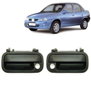 Imagem de Par Maçaneta Externa Dianteira Corsa Sedan Classic 2004-2010 - Felux