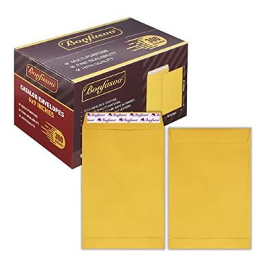 Imagem de Bonfasvo Pacote com 300 envelopes para catálogo, marrom, 6 x 22 cm, envelopes de segurança, papel kraft de 120 g/m², envelopes autoselados para convites, fotos, documentos, fotos, documentos, arquivos, documentos, documentos, documentos, arquivos