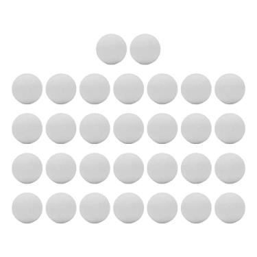 Imagem de 30 Bolas de Espuma Eva de 21 5mm, Bolas de Prática de Espuma Macia para Treinamento Interno e Externo, Amarelo G Enquanto Sua Construção Garante o Uso (Branco)