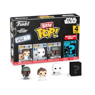 Imagem de Funko Pop Bitty: Star Wars - Princess Leia, Snowtrooper, Boba Fett & Mystery Chase Figure - (Styles May Vary) and A Surprise Mystery Mini Figure - 0.9 Inch (2.2 Cm) Collectable - Gift Idea