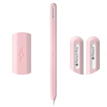 Imagem de Capa protetora ultrafina para Apple Pencil Pro e Apple Pencil 2ª geração de capa de silicone compatível com Apple Pencil Pro (rosa)