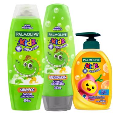 Imagem de Kit Palmolive Kids Cabelos Cacheado + Sabonete Líquido