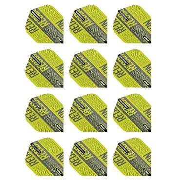 Imagem de Red Dragon Hardcore XT Green and Black Dart Flights - 4 conjuntos por pacote (12 voos de dardo no total)