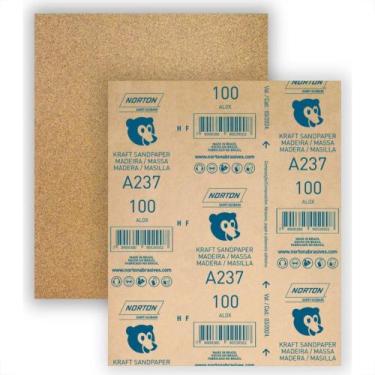 Imagem de Lixa Madeira Norton 100 A237  - Kit C/50