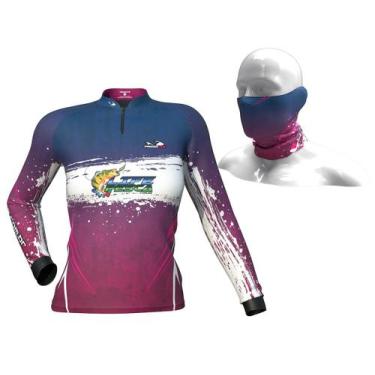 Imagem de Camiseta Presa Viva Feminina Proteção Solar Uv + Bandana - LIFE PESCA,