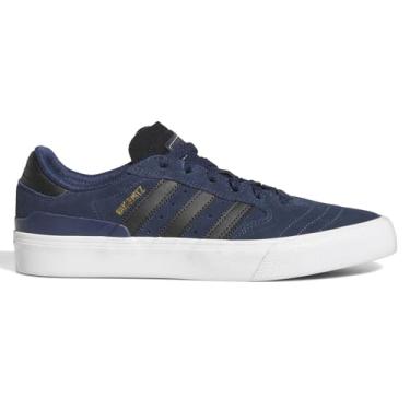 Imagem de adidas Tênis masculino Busenitz Fashion Originals, Azul marinho universitário/preto / dourado metálico, 9