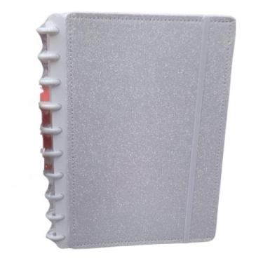 Imagem de Caderno Inteligente Smart A5 Grande Glitter 80 Fls Pautado - NS, Branc