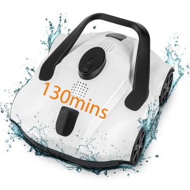 Imagem de Purificador de piscina robótico sem fio, aspirador de piscina SYANSPAN para uma piscina terrestre de 1076 pés quadrados com potente motor de sucção dupla, aspirador automático de piscina