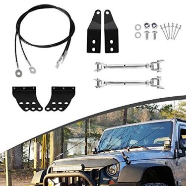 Imagem de KOLEMO Kit de elevação de membros de 2 peças compatíveis com Jeep Wrangler JK 1997-2017 Through The Jungle Protector Obstacle Eliminate Rope