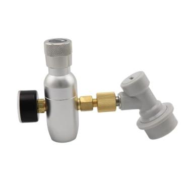 Imagem de Fabricação caseira de cerveja CO2 Mini Gas Regulator Keg Charger 30/60/150Psi 3/8-18UNF With Ball Lock Disconnect for Homebrew Corny Keg Beer Tap Acessórios para vinho(30psi)