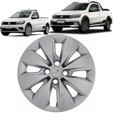 Imagem de 1 Calota Modelo Saveiro G7 2017 Aro 14 Polegadas Parafuso Cubo Alto Gr