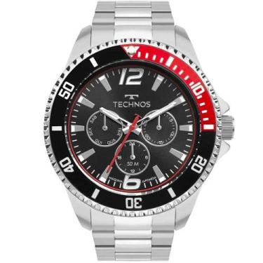 Imagem de Relógio Technos Masculino Racer Prata Esportivo Em Aço Luxo 6P29ALE/1P