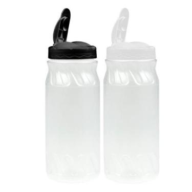 Imagem de Kit 2 Farinheiro Porta Tempero Açucareiro Farofa 600ml Tampa Dosadora 