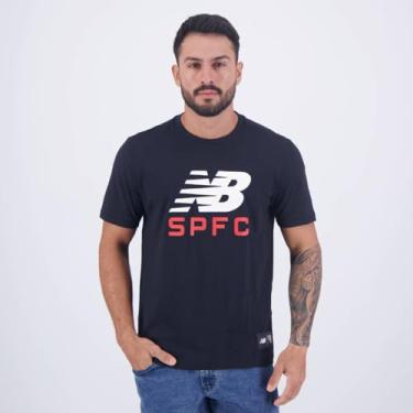 Imagem de Camiseta Masculina NB SPFC, Preto, M