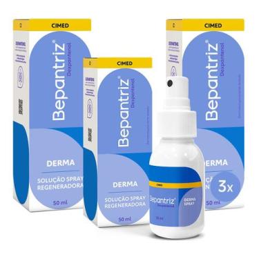 Imagem de Kit c/3 und Bepantriz Derma Spray 50 ml = Bepantol - CIMED