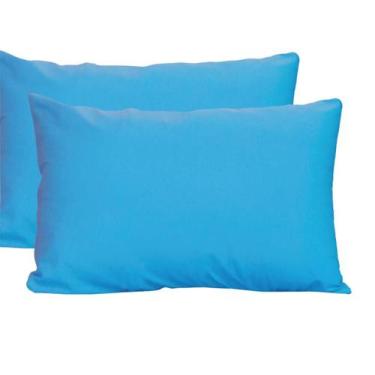 Imagem de Kit 4 Fronhas Avulsas Para Travesseiro 70x50cm Malha Lisa 100 Algodão 