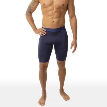 Imagem de Bermuda Térmica Short Segunda Pele Uv 50 Treino Academia - Use.D, Azul