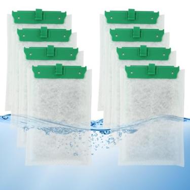 Imagem de RVXlRDN Pacote com 8 cartuchos de filtro de substituição médios compatíveis com filtros Tetra Whisper Bio-Bag para TetraFauna ReptoFilter 20 galões (90 GPH) e filtros Tetra Whisper 10i/IQ10/PF10