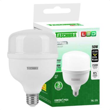 Imagem de Lâmpada High Led 50W Bivolt E27 4000K Luz Neutra Taschibra