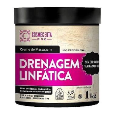 Imagem de Creme de Massagem Profissional cosmeceuta Drenagem Linfática 1Kg - Ativa o sistema linfático e a circulação, auxiliando a eliminação de líquidos e tox