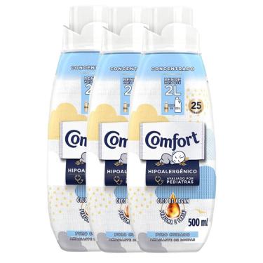 Imagem de Kit com 3 Amaciantes Concentrado Comfort Puro Cuidado 500ml