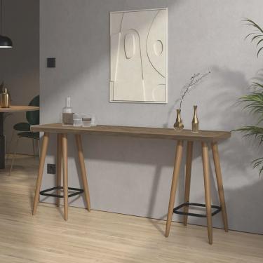 Imagem de Mesa Aparador Buffet Balcão Andy 150 cm Pé Palito Madeira Tampo 100% mdf Madeira - Ahz...