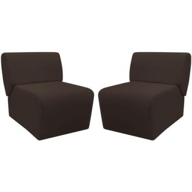 Imagem de Kit 2 Poltronas Decorativa Para Sala Manicure Consultório Escritório Z