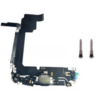 Imagem de Conector Flex Dock De Carga Microfone Para iPhone 15 Pro Max + 2 Parafusos