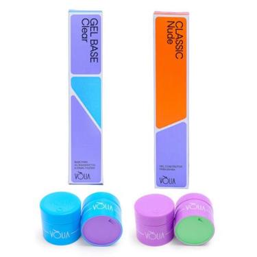 Imagem de Kit gel base volia refil + gel classic nude + 2 pote volia - Vòlia Cos