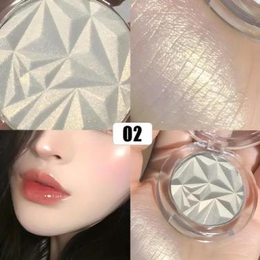 Imagem de Paleta De Pó Iluminador De Diamante 2 Cores Glitter Shimmer Contorno F
