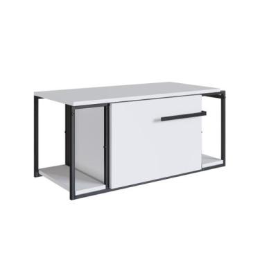 Imagem de Gabinete para Banheiro de Parede 80cm P1019 Branco - Placa e Ponto