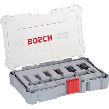 Imagem de Bosch Jogo de fresas retas Standard encaixe de 1/4" 6 peças