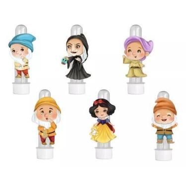 Imagem de 20 Tubetes 3d Personalizado Lembrancinha Branca de Neve Aquarela - Bar