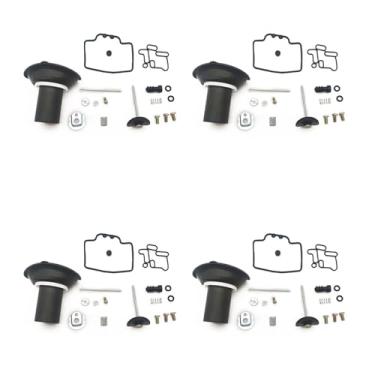 Imagem de Kit de reparo de carburador, peça de diafragma de êmbolo para Yamaha Majesty 250 SG01J SG03J YP250 YP 250 (4 conjuntos)