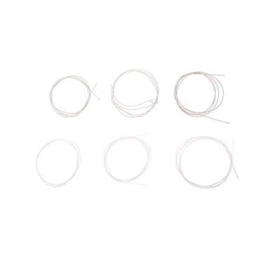 Imagem de DIIOOMIEEU 1 conjunto de 6 cordas de nylon prata 99 cm para guitarra acústica clássica