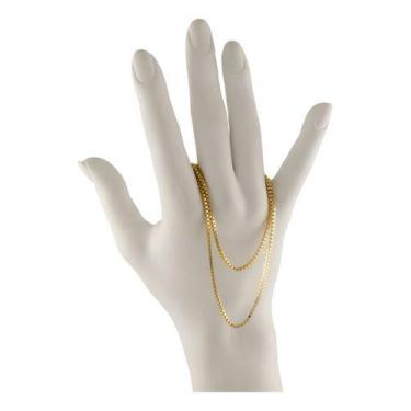Imagem de Pulseira Masculina Veneziana 1.6 21 Cm Ouro 18k 750 Garantia - JOIE JO