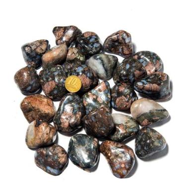 Imagem de 1kg Riolita Rolado Pedra Vulcânica G 30 a 45mm Tipo B - CristaisdeCurv