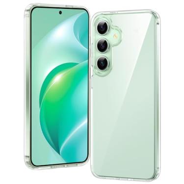 Imagem de FNTCASE Capa para Samsung Galaxy S24-Plus: Capa para celular S25 Plus, transparente, à prova de choque, antiamarelamento, fina, S24+ S25+, capa protetora robusta para S24Plus, transparente