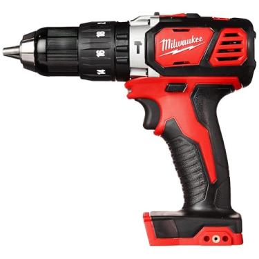 Imagem de Milwaukee M18 18-Volt Lithium-Ion 1/5.1 cm Furadeira de martelo sem fio (somente ferramenta desencapada), preto e vermelho