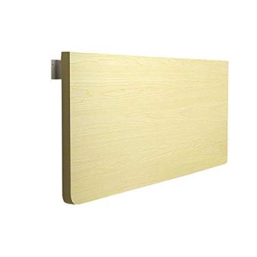 Imagem de Suportes de prateleira dobráveis montados na parede, mesa de madeira para adultos, crianças, casa, madeira, computador, estação de trabalho, suporte de liga (80 x 40 cm)